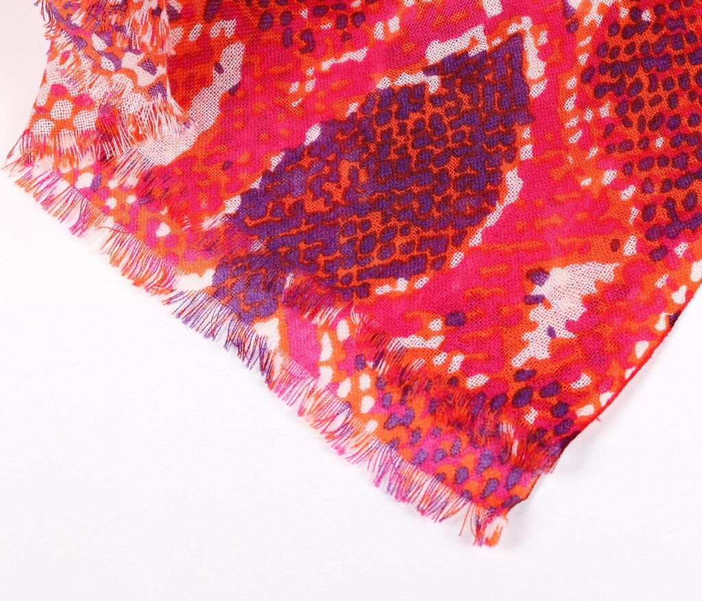 Cashmere Snakeskin Print Scarf