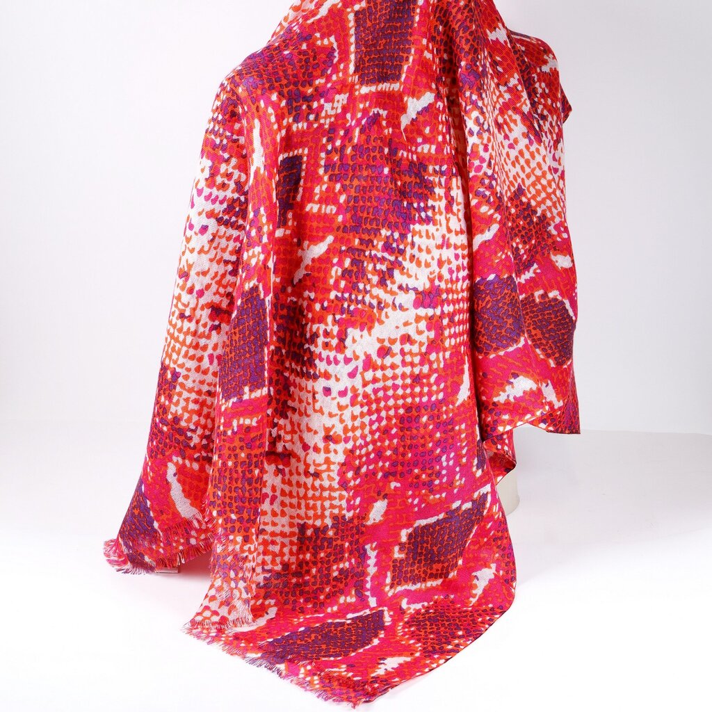 Cashmere Snakeskin Print Scarf