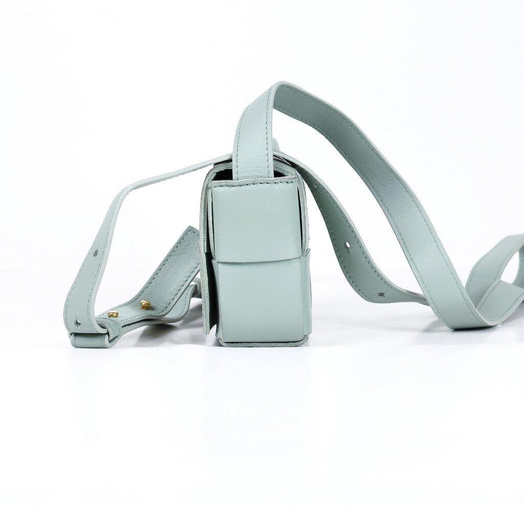 Sage Leather "Candy Cassette Crossbody"
