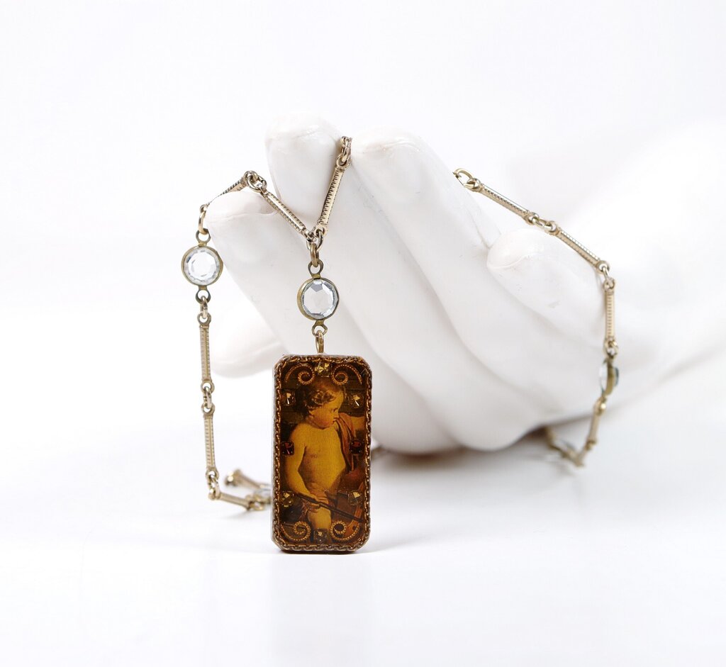 Cherub Resin Pendant