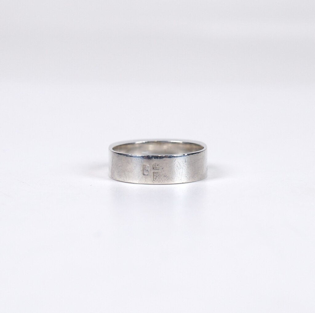 Sterling and Amber Narrow Band Ring (8)
