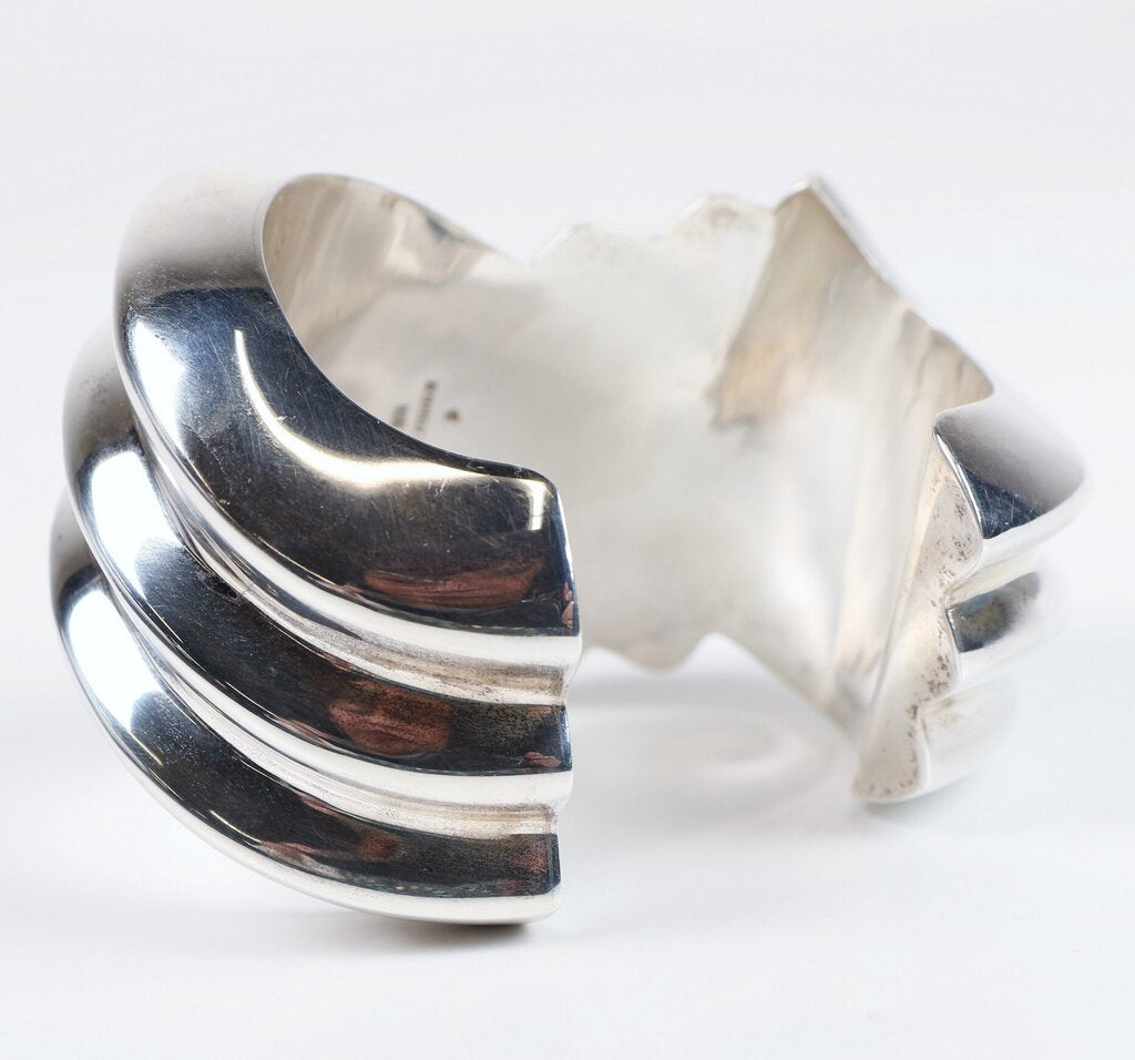 Sterling Modernist Cuff