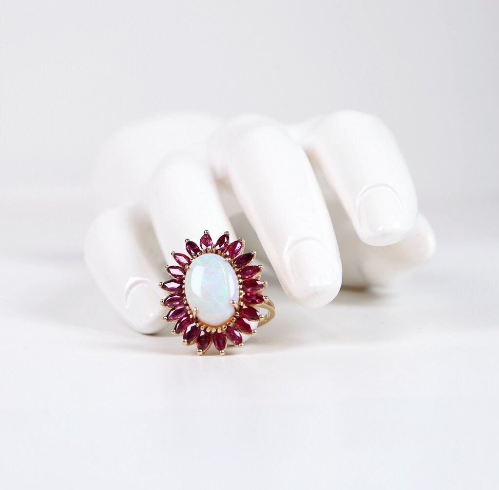 14K Opal and Ruby Ring (6)