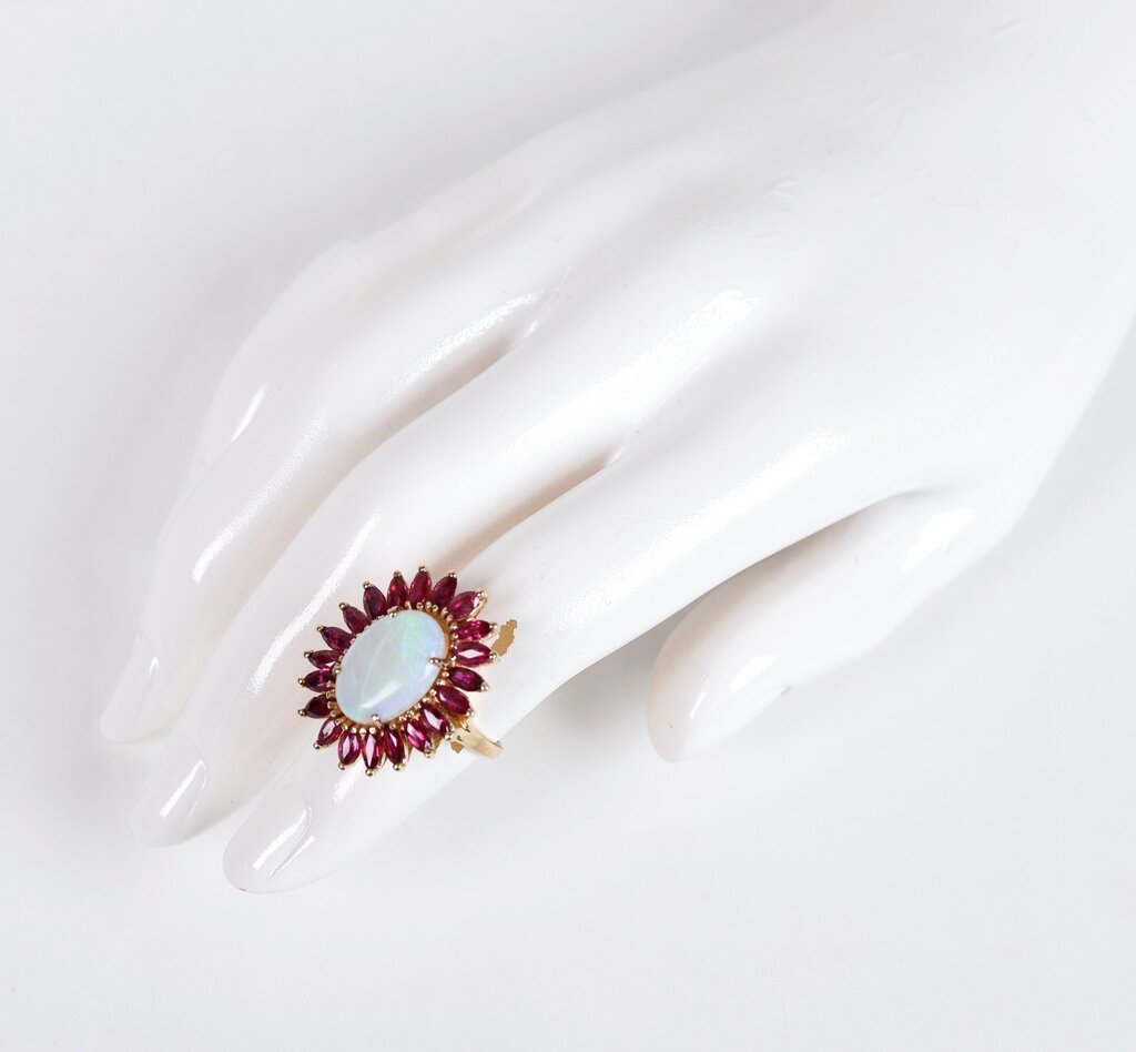 14K Opal and Ruby Ring (6)
