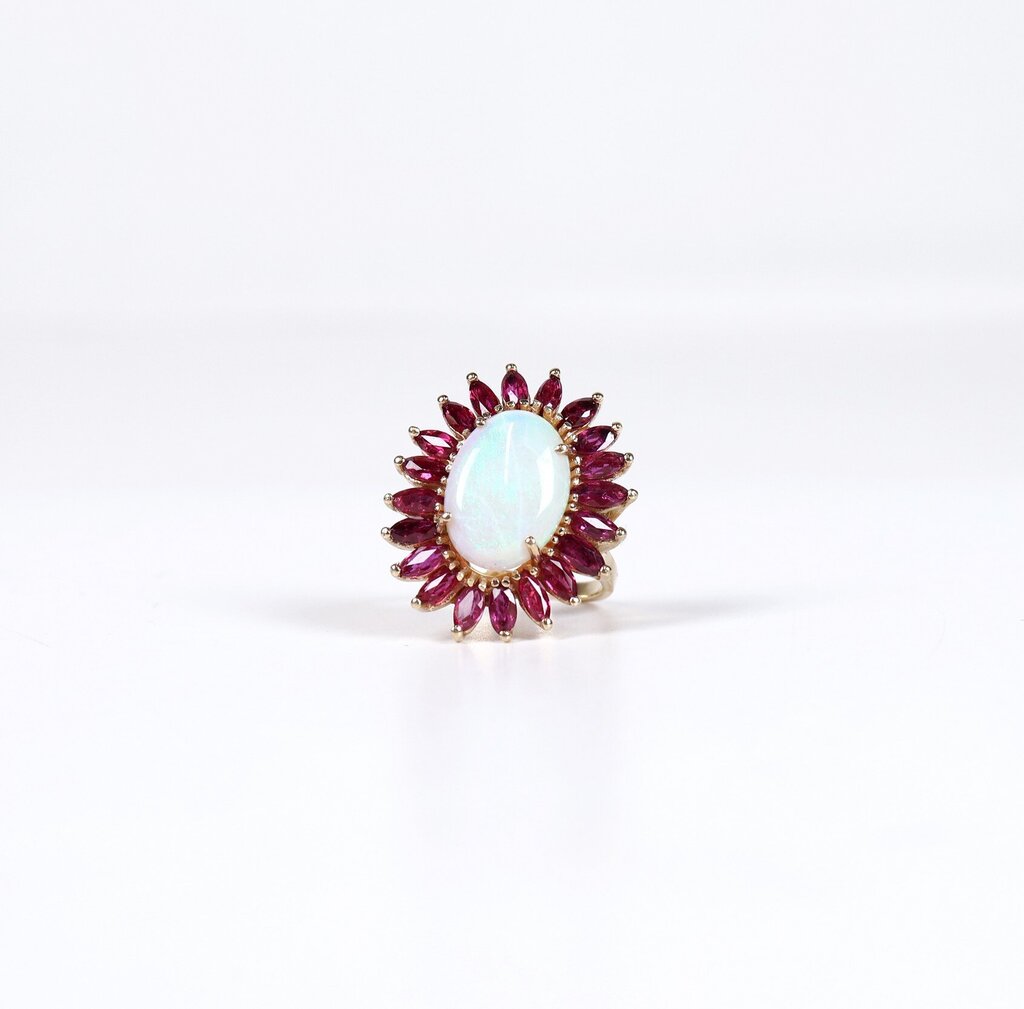 14K Opal and Ruby Ring (6)