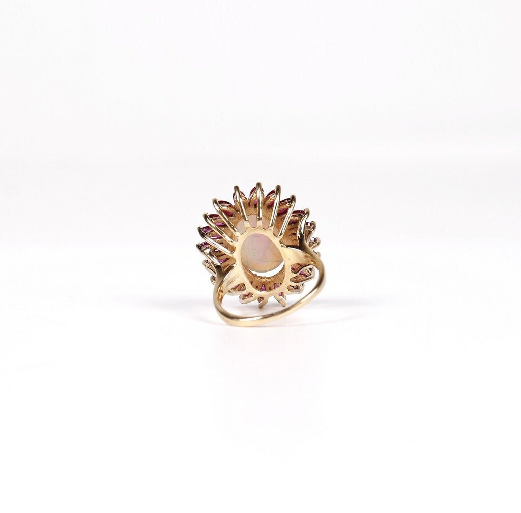 14K Opal and Ruby Ring (6)
