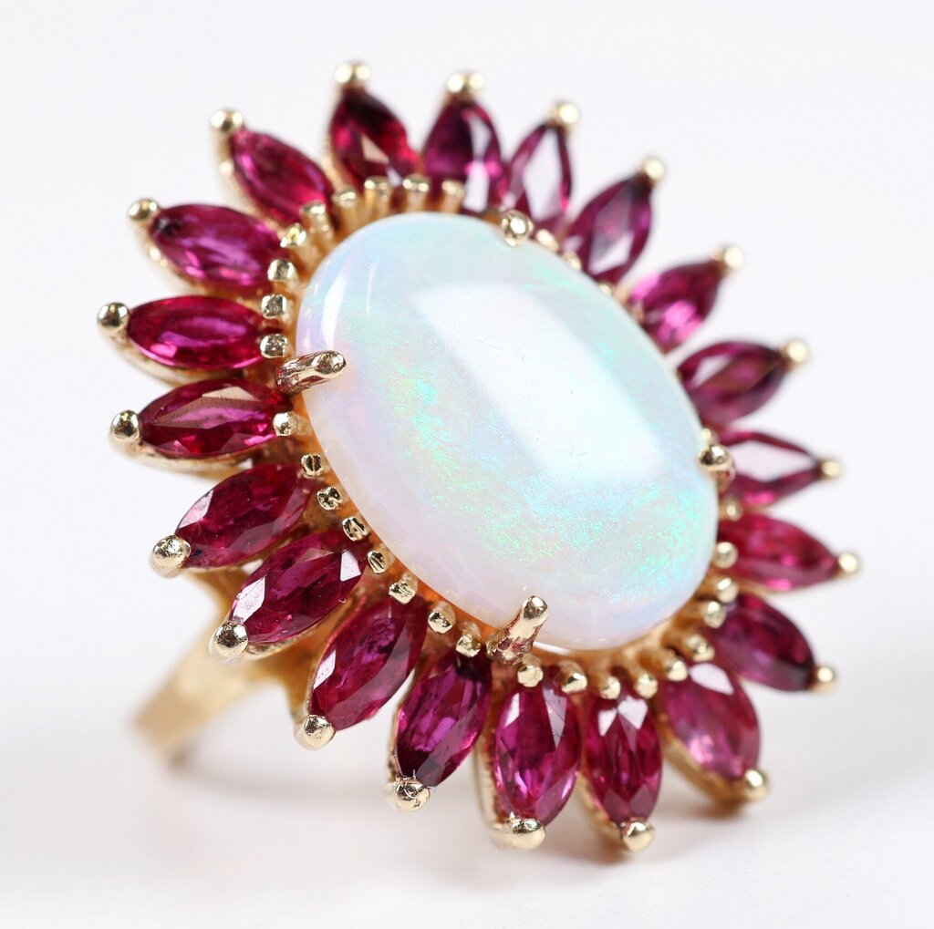 14K Opal and Ruby Ring (6)