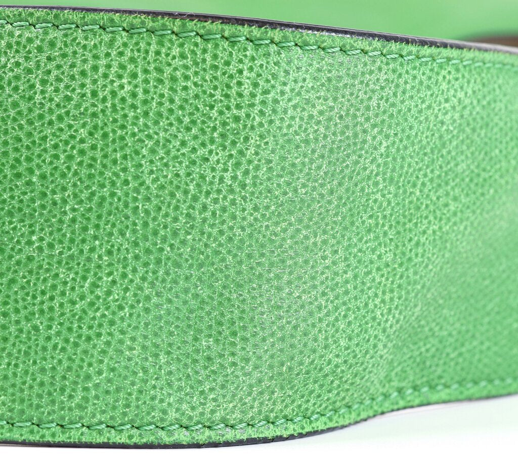 Green Leather Large Tote