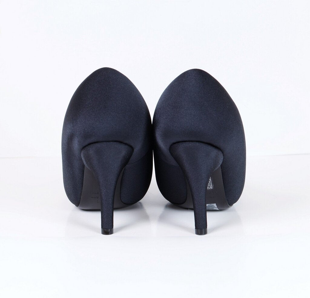 Black Puffed Pointed Heels (37)