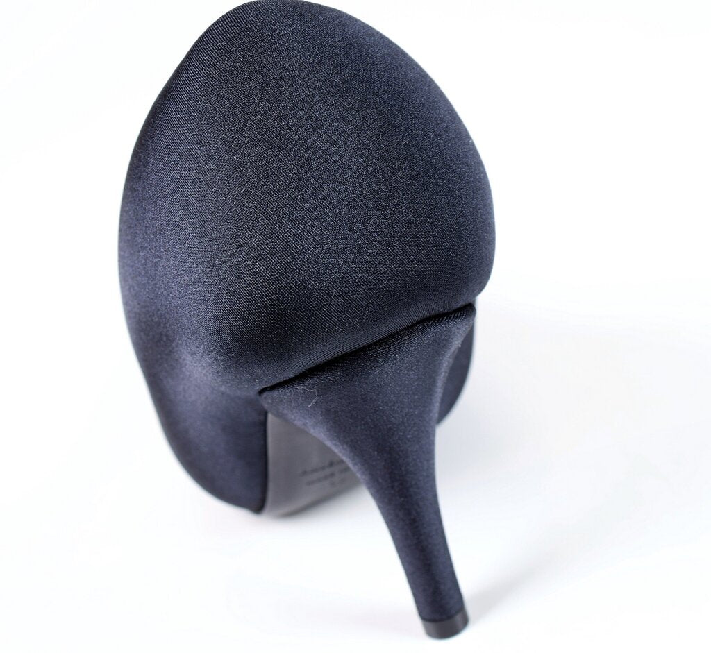 Black Puffed Pointed Heels (37)