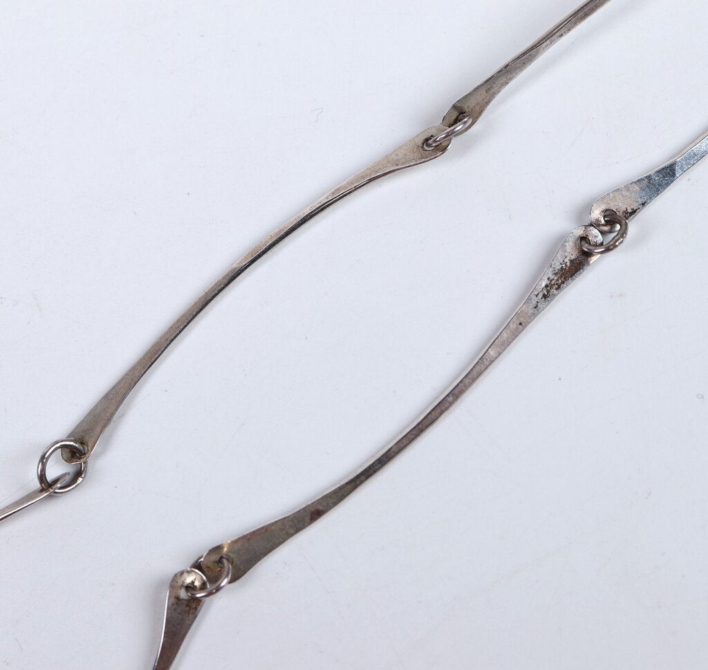 Silver Concentric Collar Necklace