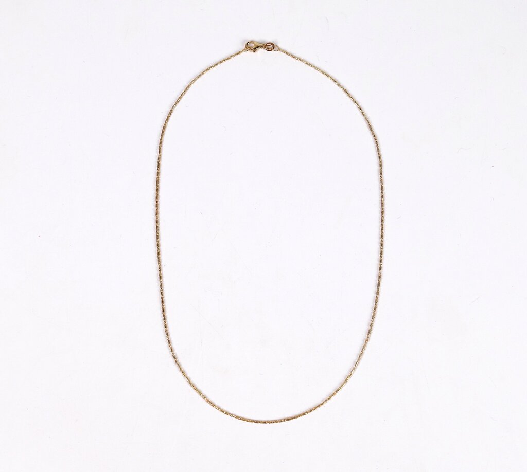 14K Textured Gold Chain (18)