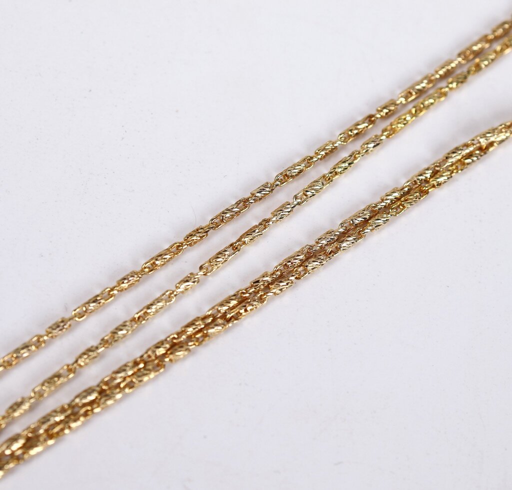 14K Textured Gold Chain (18)