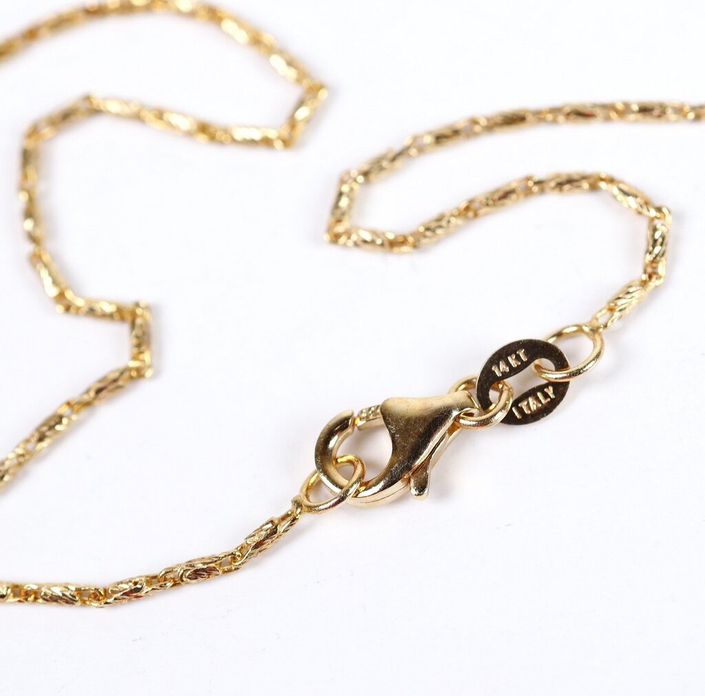 14K Textured Gold Chain (18)