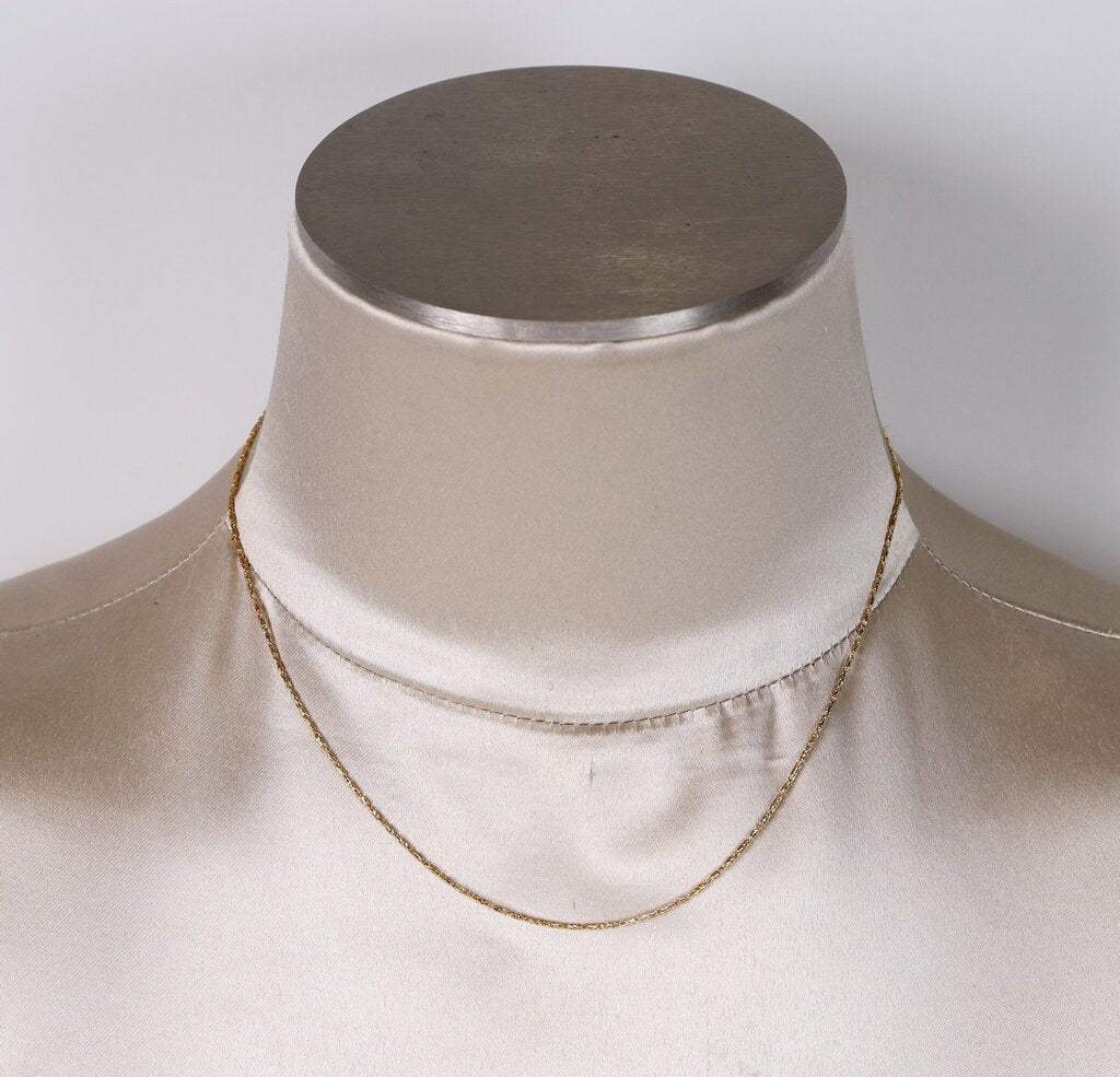14K Textured Gold Chain (18)