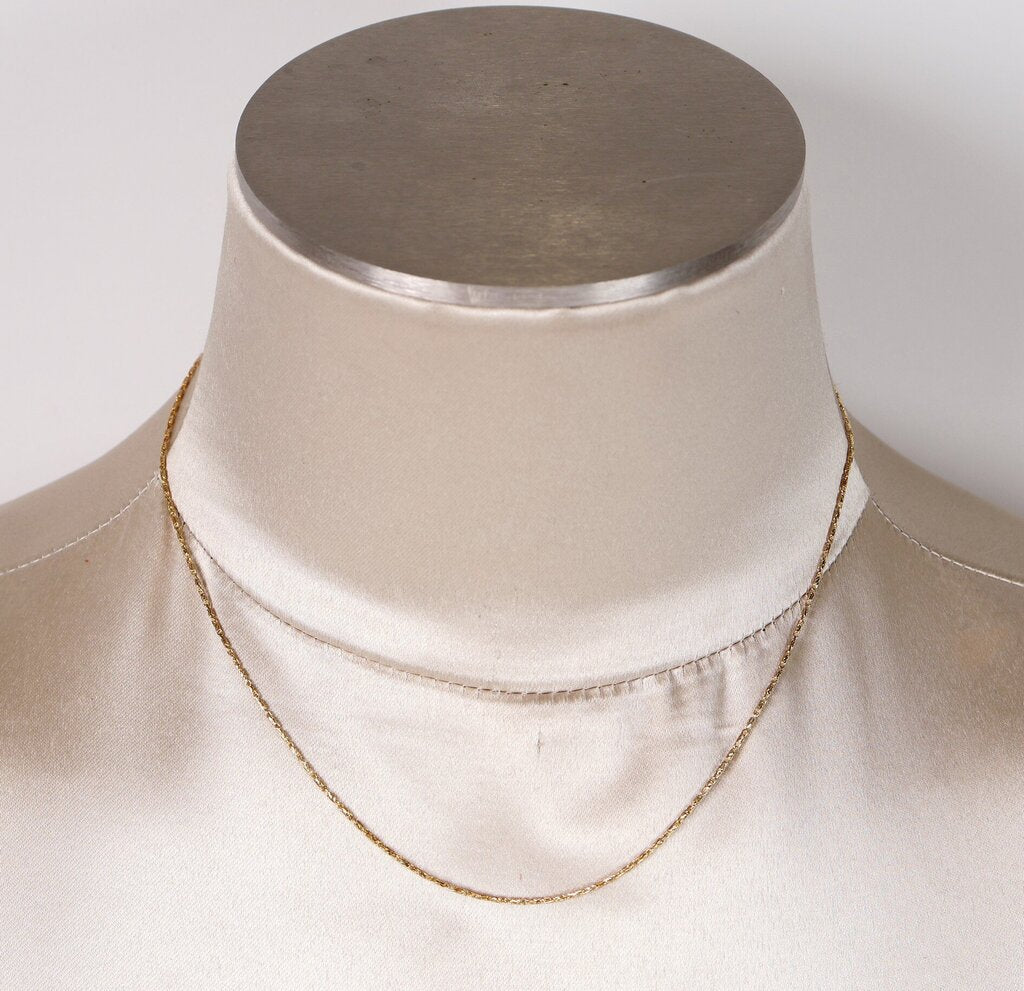 14K Textured Gold Chain (18)