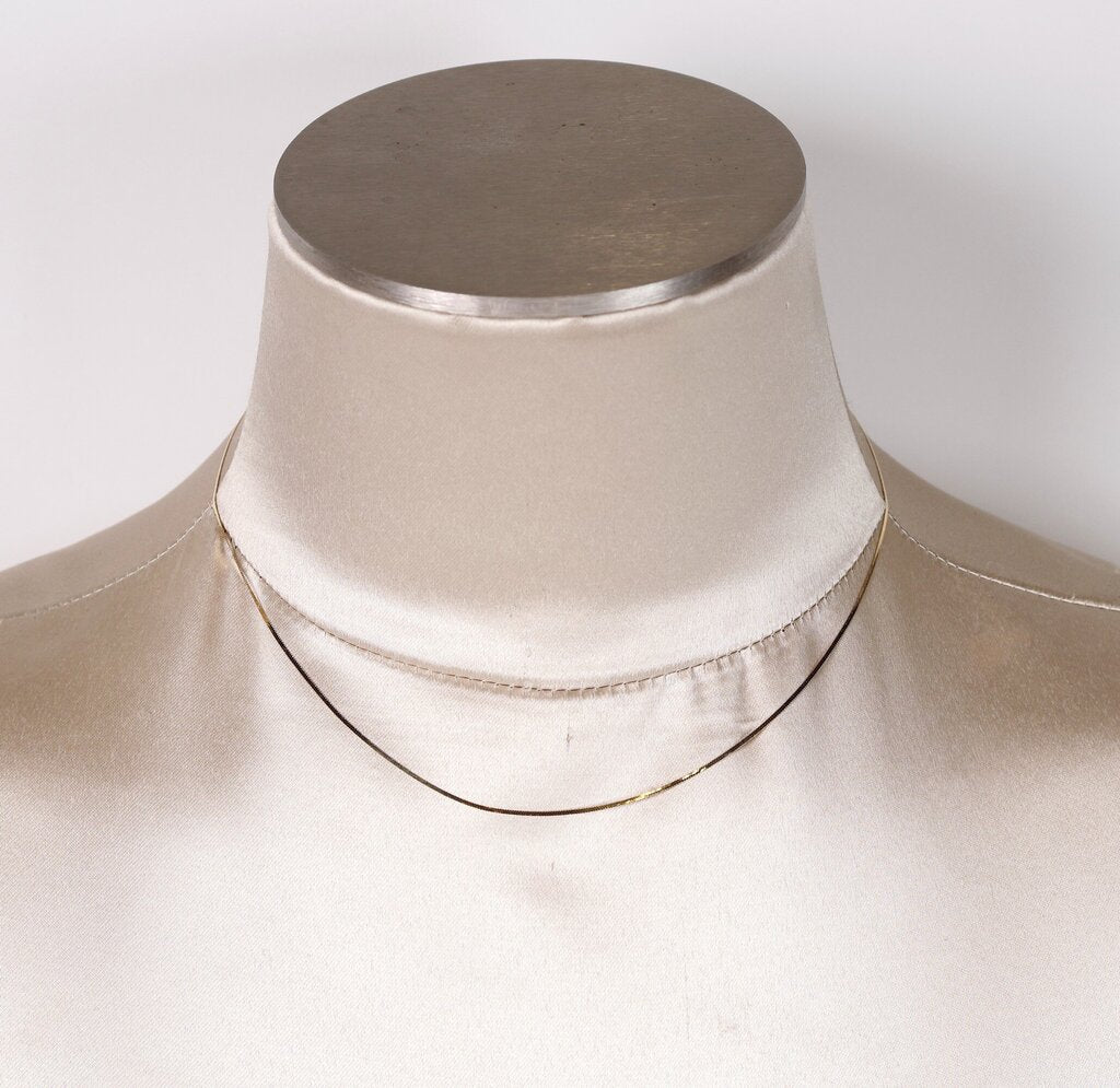 18K Petite Herringbone Chain (17)