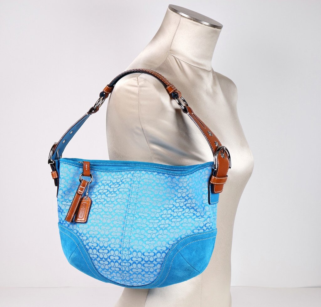 Blue Monogram "Soho" Shoulder Bag