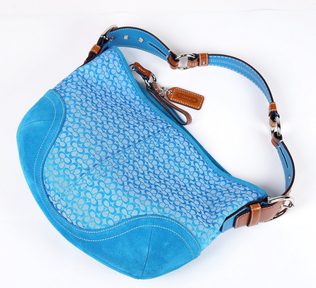 Blue Monogram "Soho" Shoulder Bag