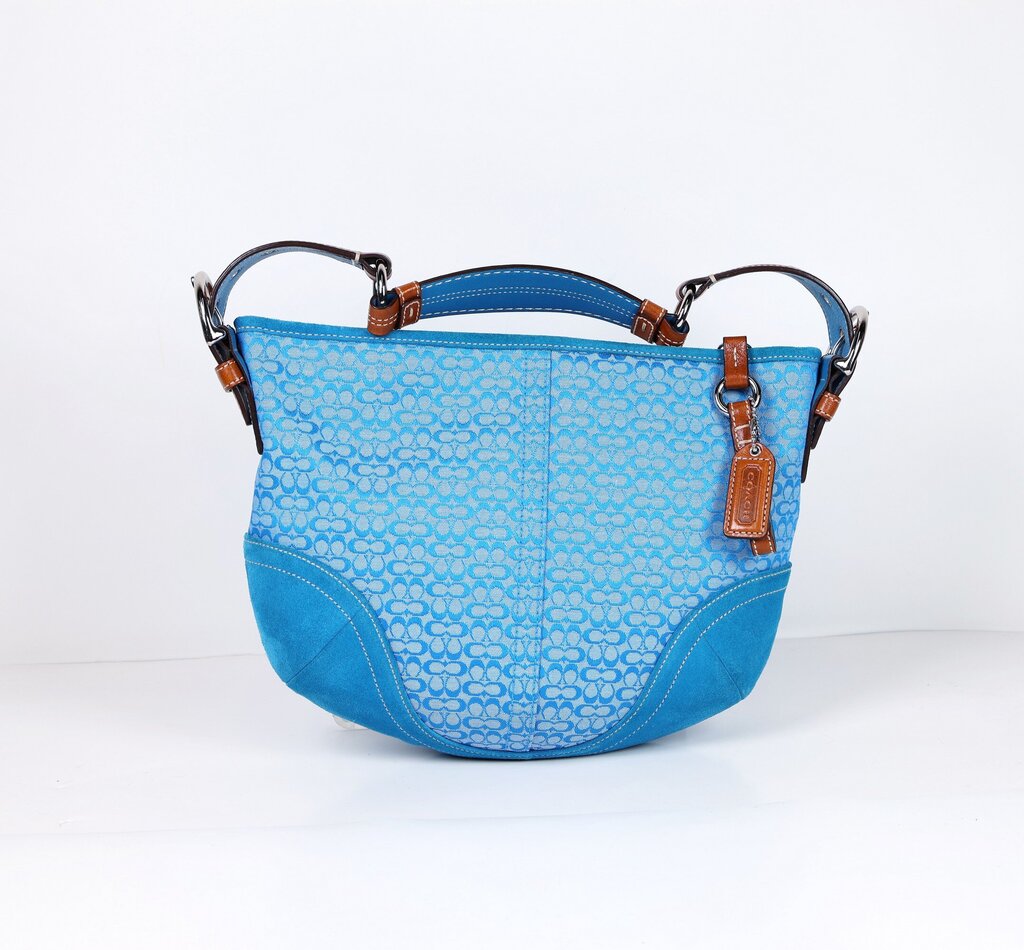 Blue Monogram "Soho" Shoulder Bag