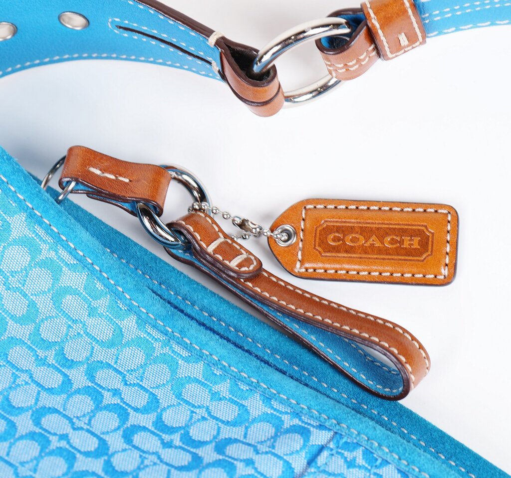 Blue Monogram "Soho" Shoulder Bag