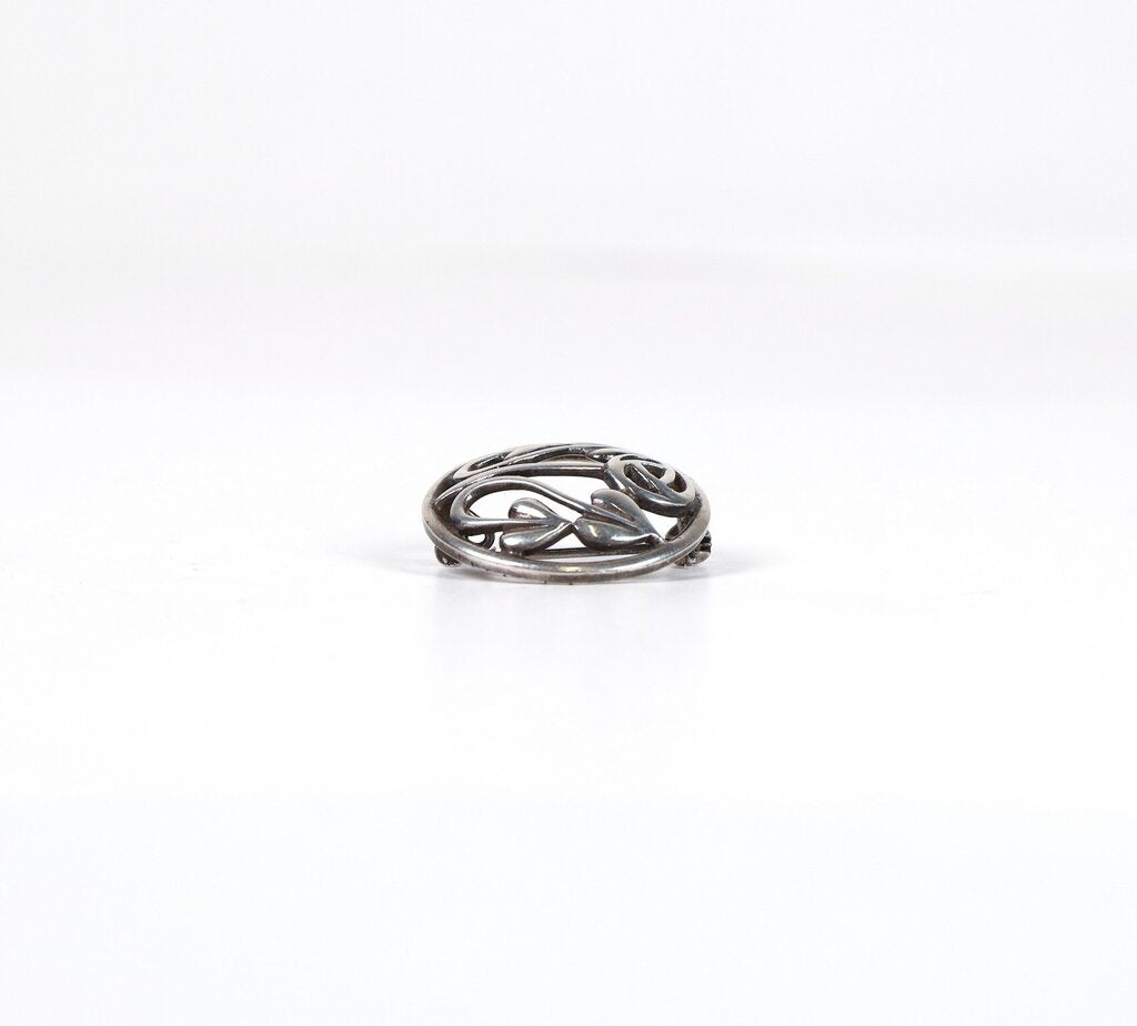 Sterling Celtic Flower Pin