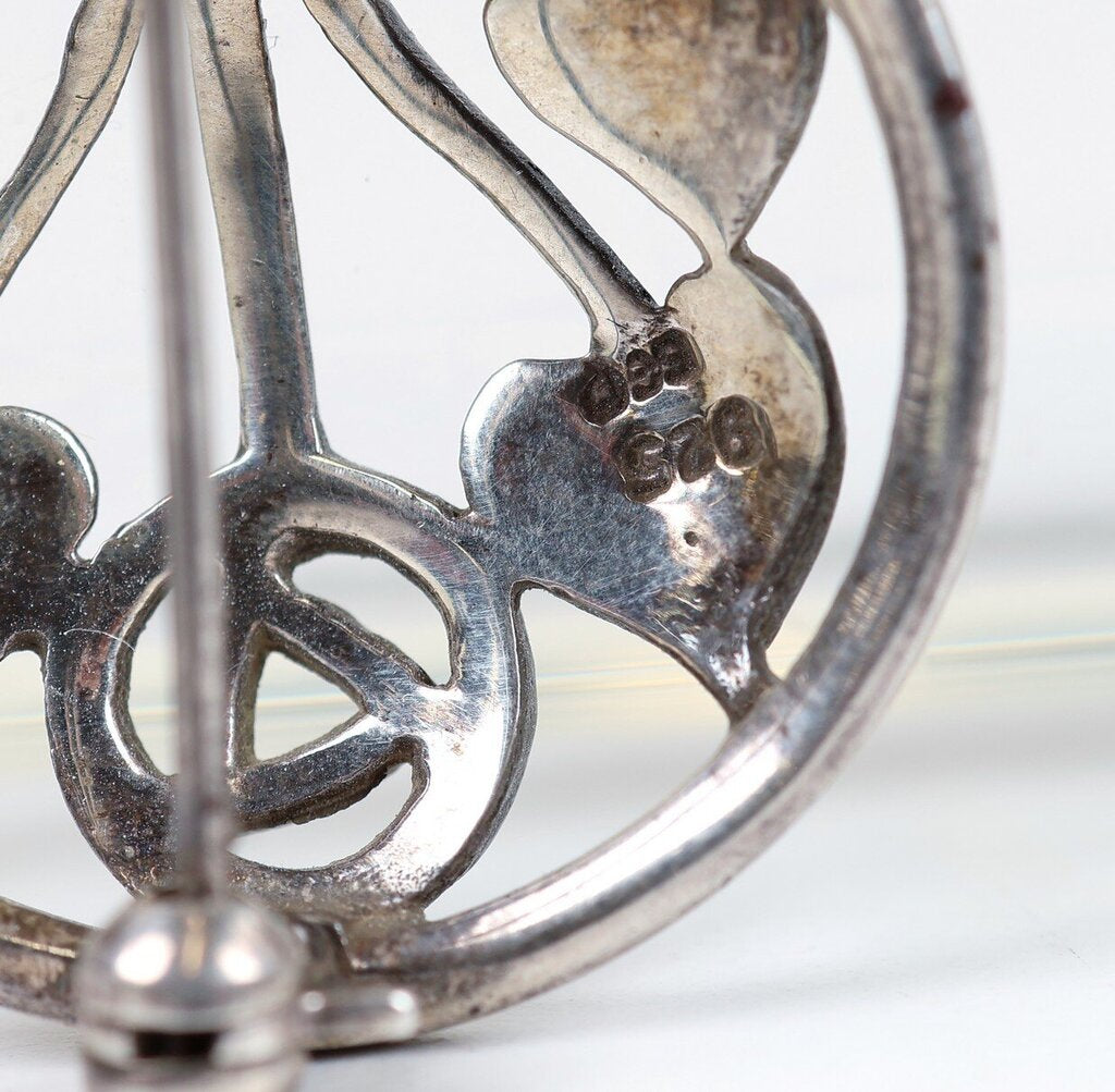 Sterling Celtic Flower Pin