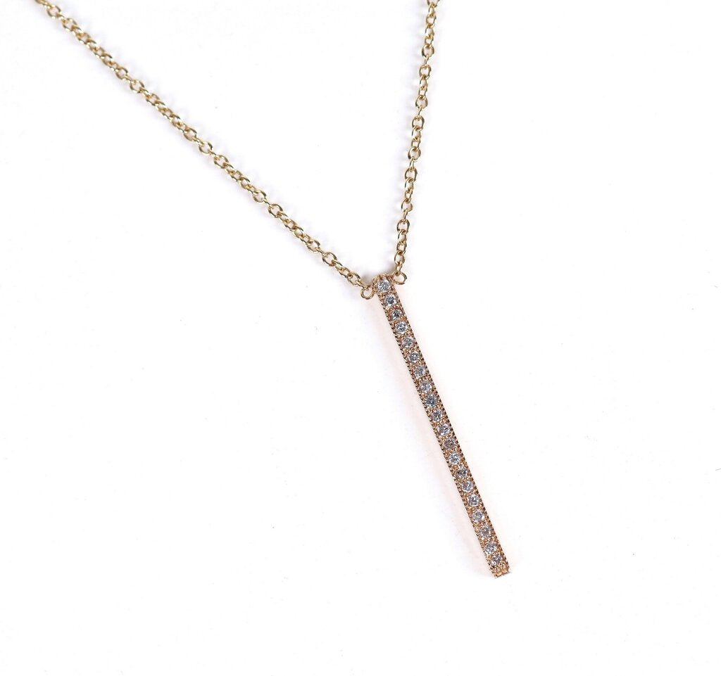 14K and Diamond Bar Pendant Necklace (16)