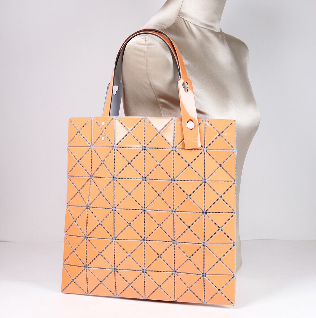 BAO BAO ISSEY MIYAKI Glossy Orange Tote