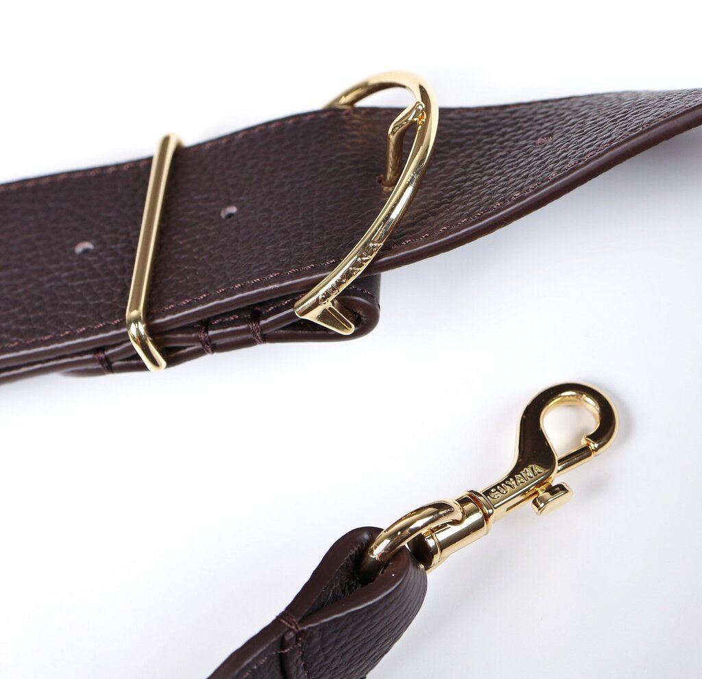 Mocha Leather Satchel Tote