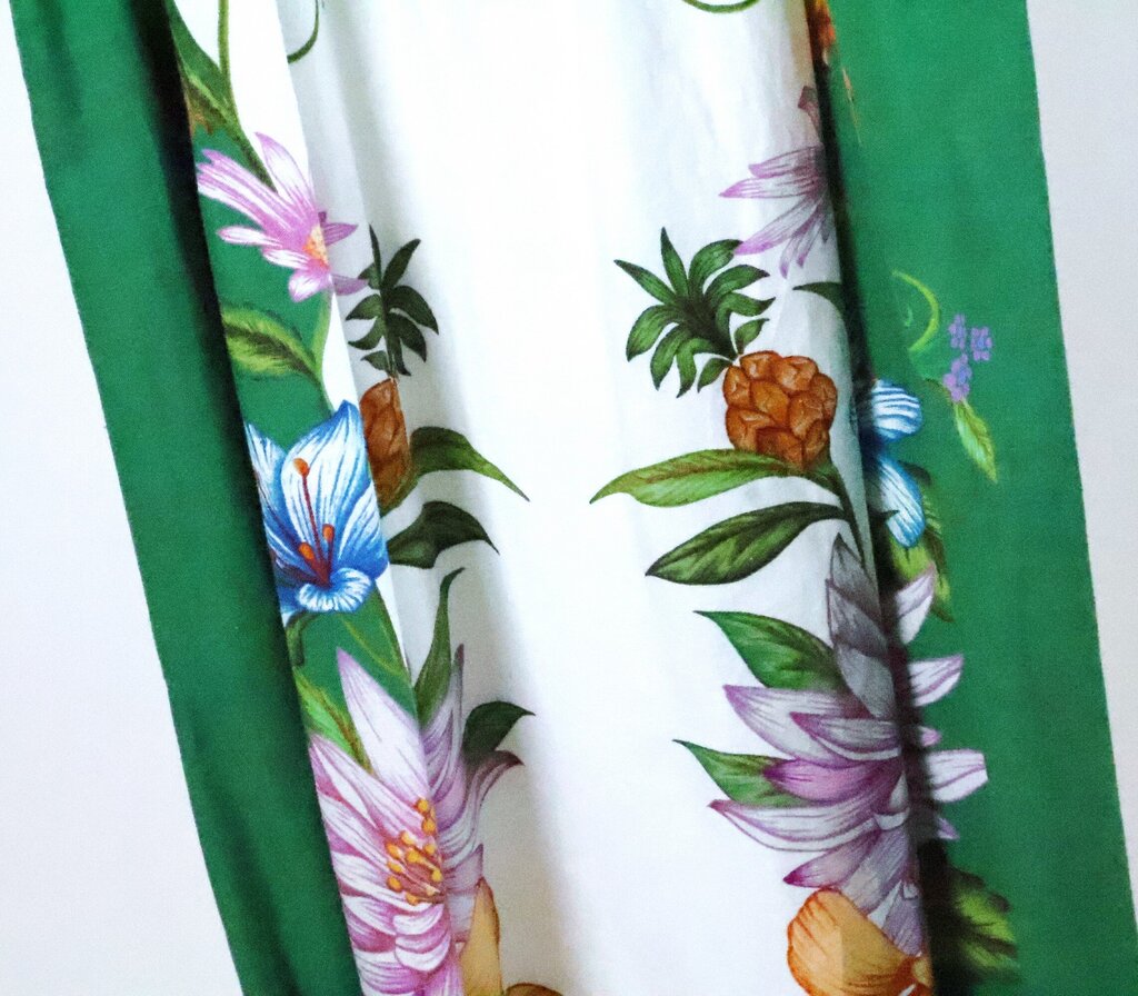 White Green Floral Sundress (S)