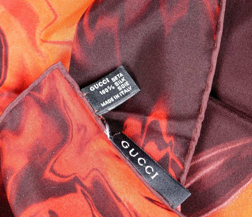 Marbled Silk Scarf