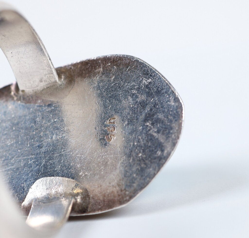 Sterling and Larimar Ring (9.5)