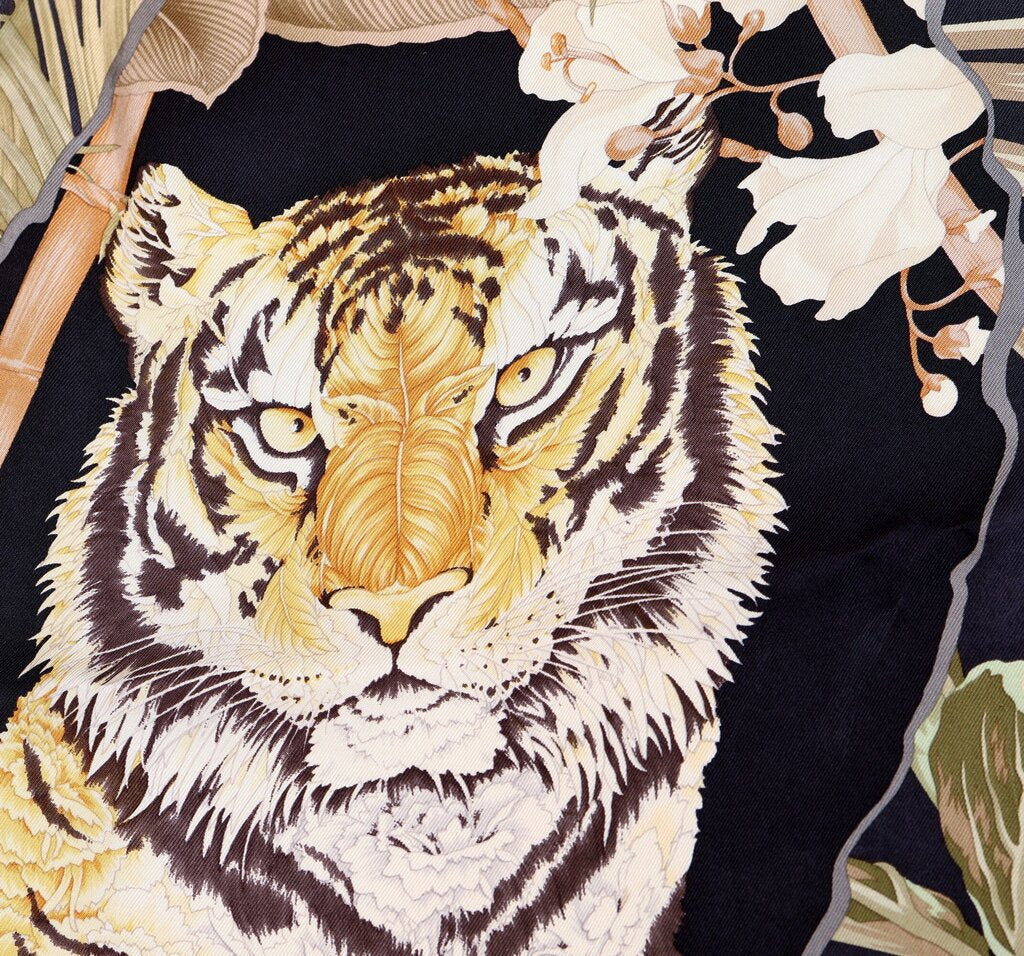Jungle Print Silk Scarf