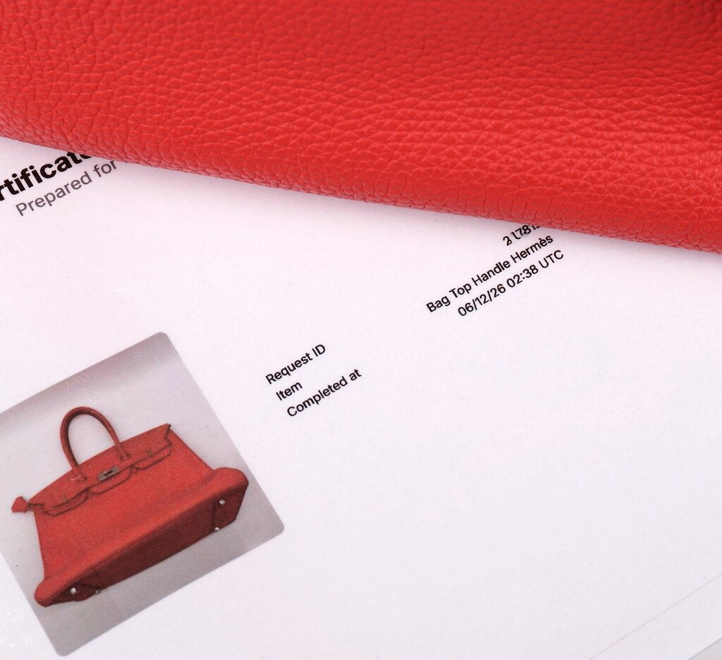 Rouge Pivione Togo Birkin 35