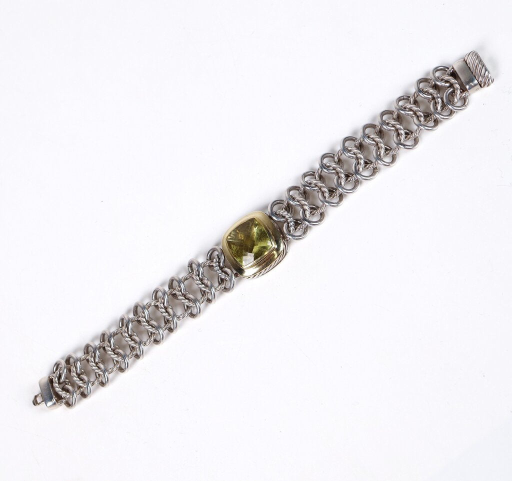 Sterling and 18K Gold with Citrine Bracelet