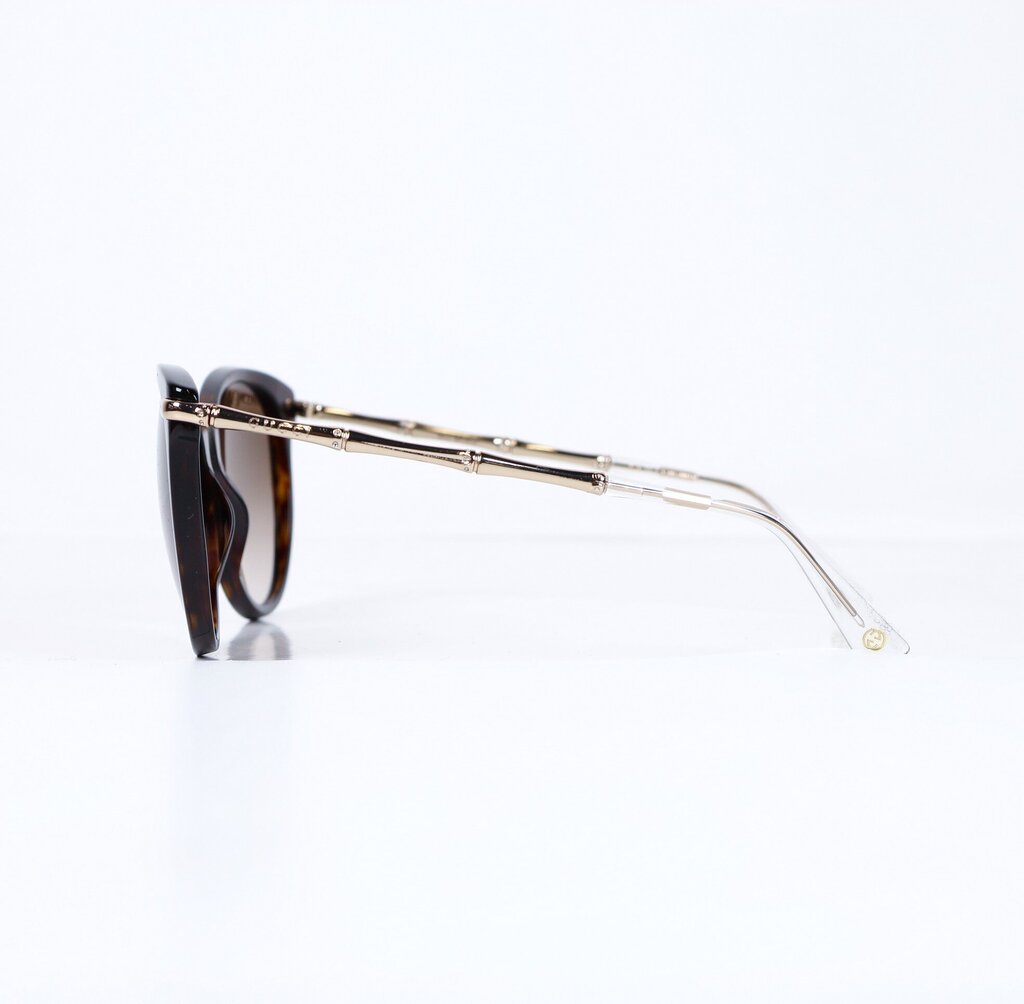 Black Sunglasses w/Gold Bamboo Arms