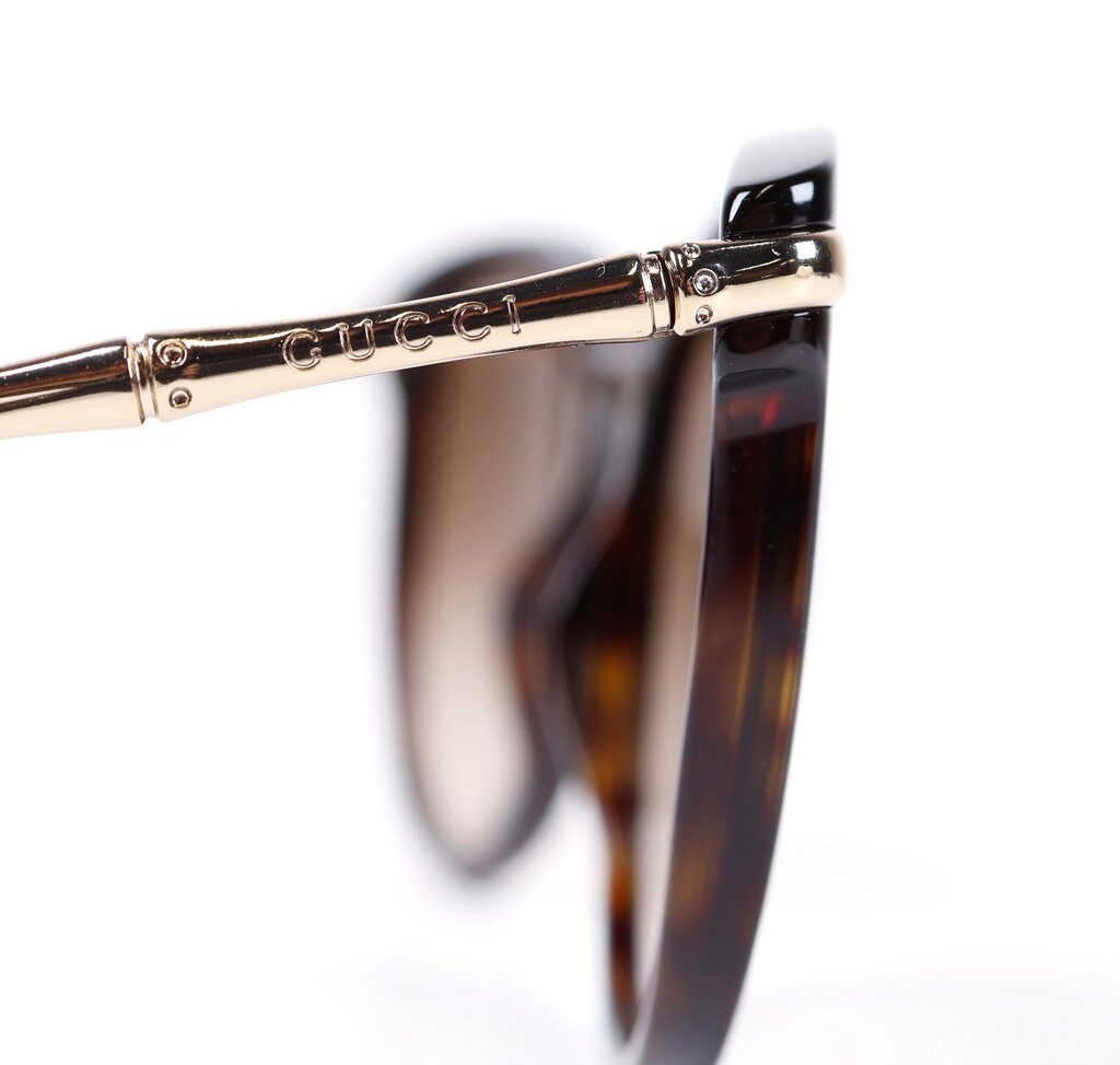 Black Sunglasses w/Gold Bamboo Arms