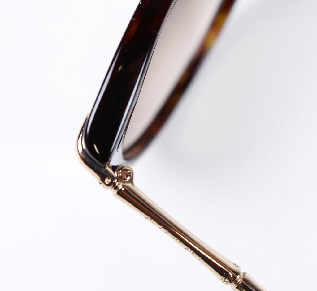 Black Sunglasses w/Gold Bamboo Arms