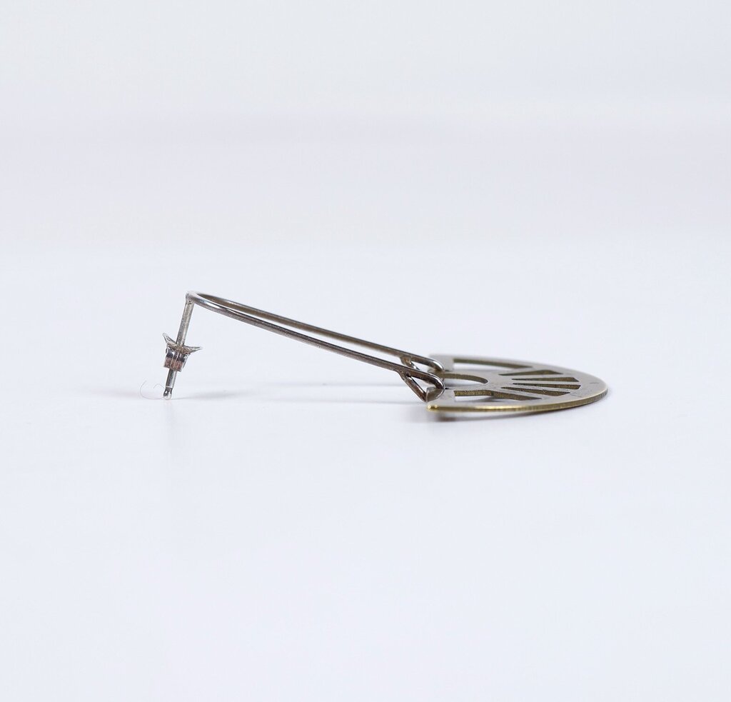 Sterling and Brass 'Coro' Earrings