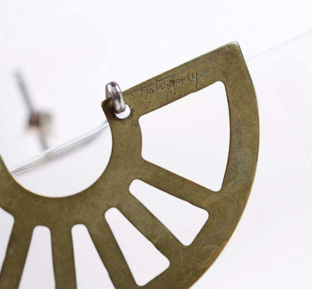 Sterling and Brass 'Coro' Earrings