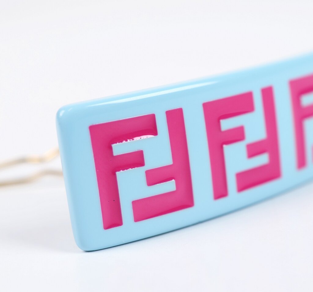 Fendi Logo Acrylic Barrette
