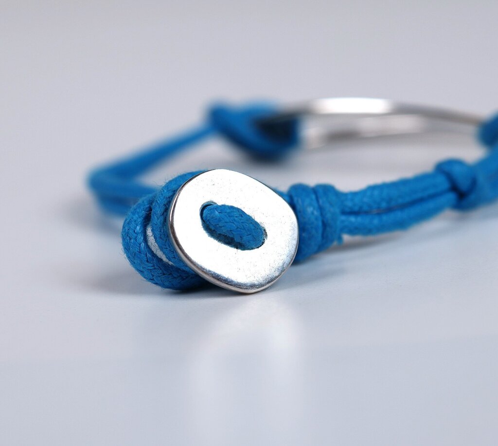 Sterling and Cotton Bracelet