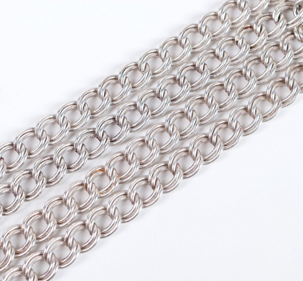 Sterling Double Curb Chain (28)