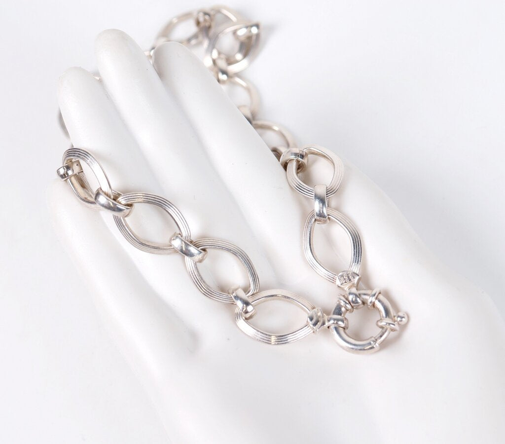 Sterling Milor 'Marquise" Link Chain (17)