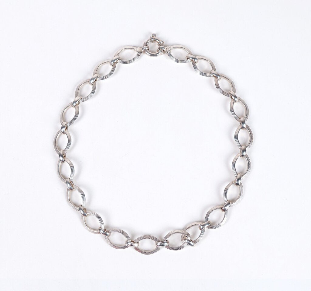 Sterling Milor 'Marquise" Link Chain (17)