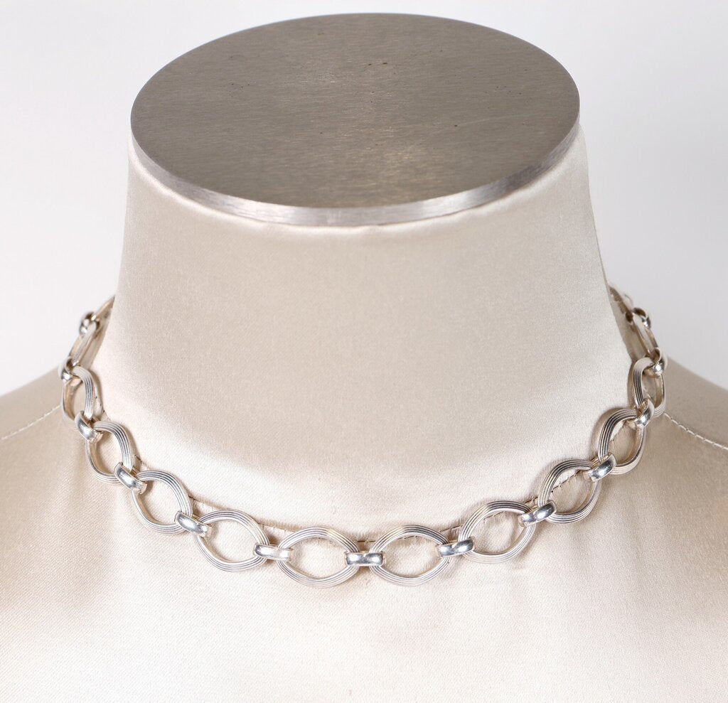 Sterling Milor 'Marquise" Link Chain (17)