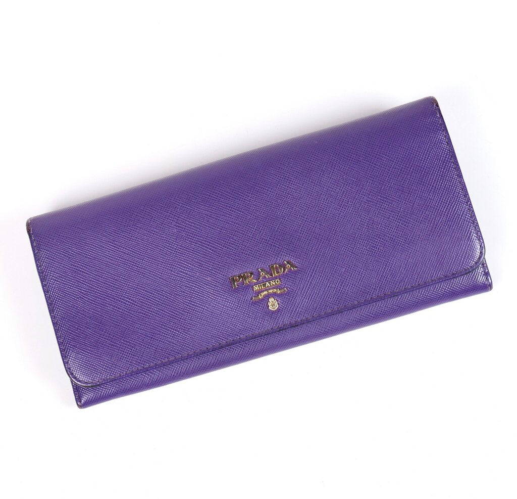 Purple Leather Trifold