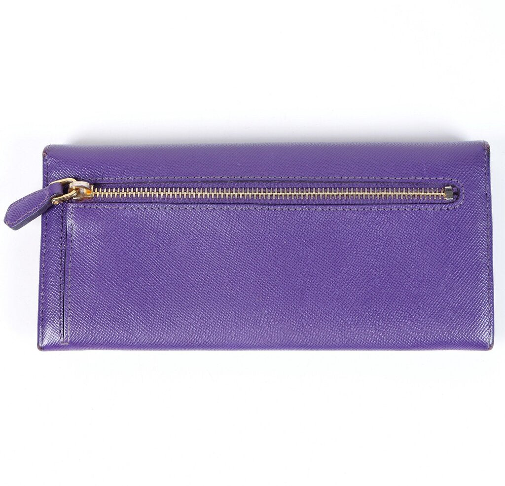 Purple Leather Trifold