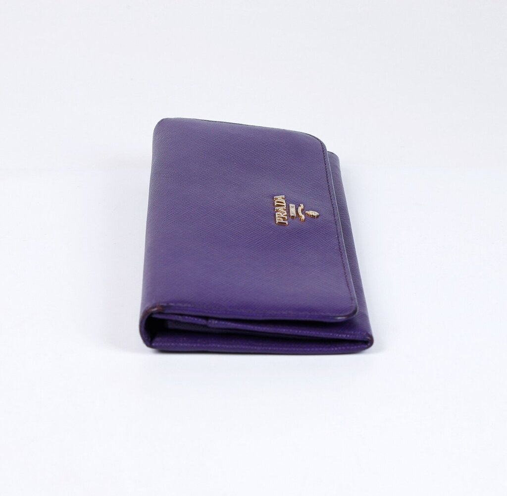Purple Leather Trifold